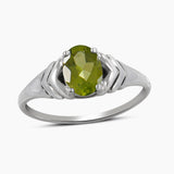 925 Sterling Silver Emerald Rings