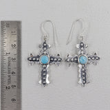 Larimar Silver Earrings