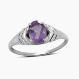 925 Sterling Silver Emerald Rings