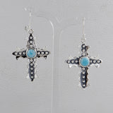 Larimar Silver Earrings