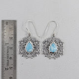 Larimar silver Earrings