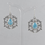 Larimar silver Earrings