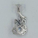 Tourmaline Mermaid Silver Pendant