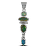 925 Sterling Sliver Ethiopian Opal Pendant