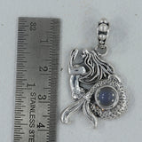 Mermaid Tourmaline 925 Silver Pendant