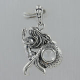 Mermaid Tourmaline 925 Silver Pendant