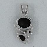 Black Onyx 925 Silver Pendant