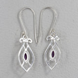 925 Sterling Silver Pendant Set Made with Amethyst Gemstone