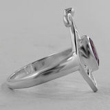 925 Sterling Silver Pendant Set Made with Amethyst Gemstone