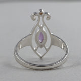 925 Sterling Silver Pendant Set Made with Amethyst Gemstone