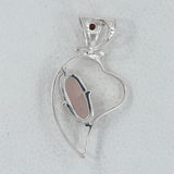 Raw Amethyst Gemstone Solid Silver Pendant