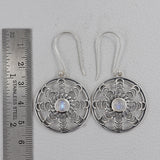 Natural Rainbow Moonstone Gemstone 925 Sterling Silver Jewelry Set