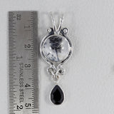 925 Sterling Silver Charoite Pendant