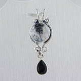 925 Sterling Silver Charoite Pendant