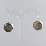 Labradorite Silver Earrings