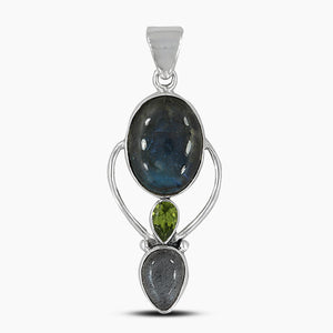 925 Sterling Silver Labradorite Pendants