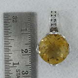 925 Sterling Silver Crystal Pendant