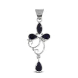 Blue Iolite 925 Silver Pendant