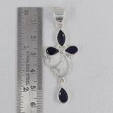 Blue Iolite 925 Silver Pendant