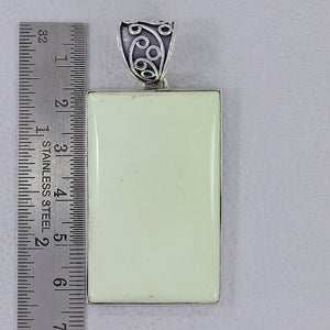 925 Sterling Silver Lemon Chrysoprase Pendants