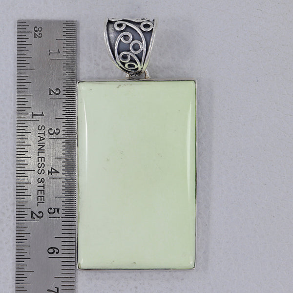 925 Sterling Silver Lemon Chrysoprase Pendants