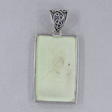 925 Sterling Silver Lemon Chrysoprase Pendants