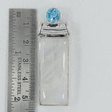 925 Silver Rainbow Moonstone Pendant