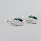 Mystic Quartz Silver Earrings