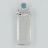 925 Silver Rainbow Moonstone Pendant