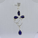 Blue Iolite 925 Silver Pendant