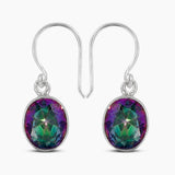 Mystic Quartz Silver Earrings