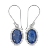 Natural Kyanite Silver Earrings