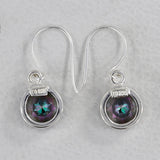 Mystic Quartz Silver Earrings