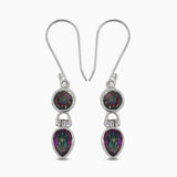 Mystic Quartz Silver Earrings