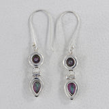Mystic Quartz Silver Earrings