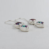 Mystic Quartz Silver Earrings