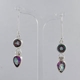 Mystic Quartz Silver Earrings