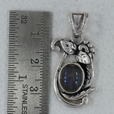 Rainbow Moonstone Silver Pendant