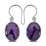 Purple Supper Seven Silver Earrings