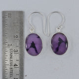 Purple Supper Seven Silver Earrings