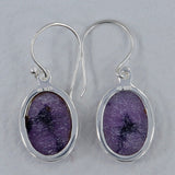 Purple Supper Seven Silver Earrings