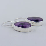 Purple Supper Seven Silver Earrings