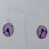 Purple Supper Seven Silver Earrings