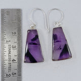 Purple Supper Seven Silver Earrings