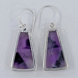 Purple Supper Seven Silver Earrings