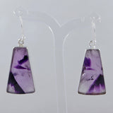 Purple Supper Seven Silver Earrings