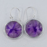 Purple Supper Seven Silver Earrings