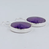 Purple Supper Seven Silver Earrings