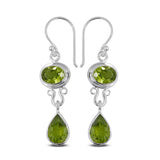 Peridot Silver Earrings