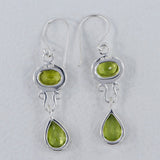 Peridot Silver Earrings